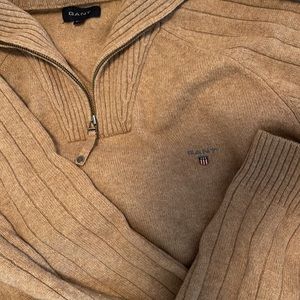 GANT Men’s Lambswool Half-Zip Knit Sweater